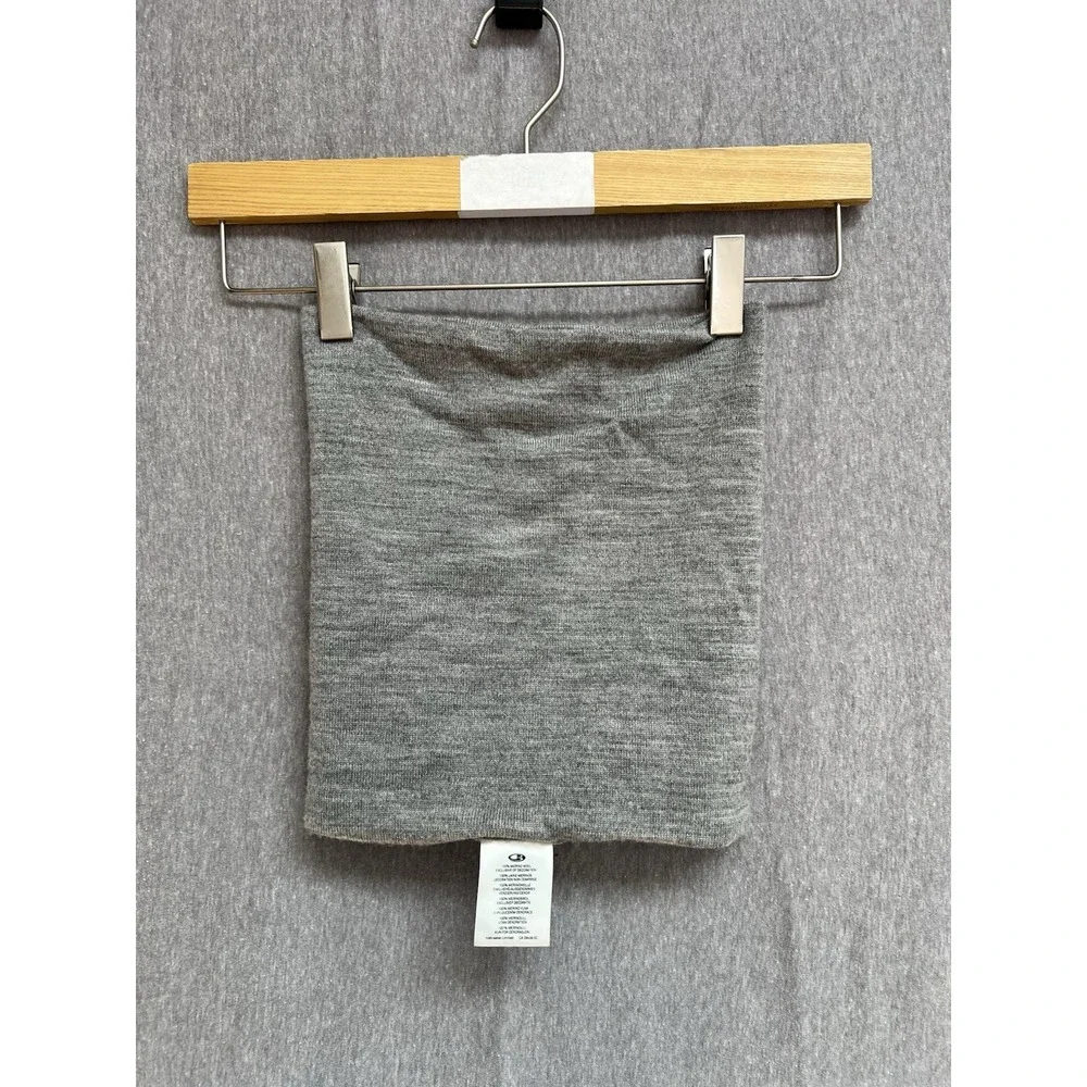 Icebreaker 100% Merino Wool Neck Gaiter Adult Gray OS Hiking